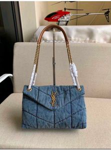 Ysl Stylish Denim Shoulder Bag
