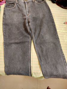 Peter England Jeans Grey Colour