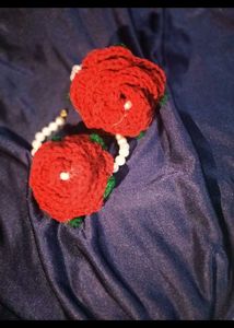Handmade Crochet Rose Bracelets gajra