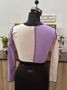 Color Block Crop Top