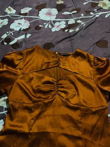 Satin princess Mini Dress