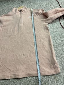 The North Face Pink 1/4 Zip Fleece Pullover