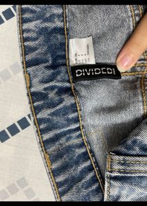 H&amp;M Wide Leg Blue Denim Jeans