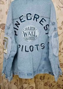 Trendy Light Wash Denim Jacket