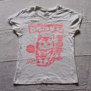 Cute Cat Graphic T-Shirt