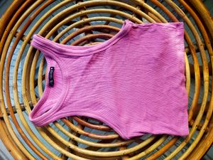 Ribbed Cropped Tank Top