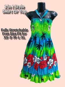 Tropical 2-in-1 Dress/Skirt
