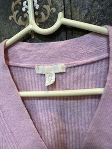 h&amp;m pink cropped cardigan 💐🎀