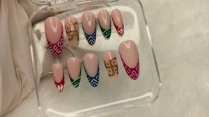 NAVRATRI SPECIAL Handmade Press-On Nails