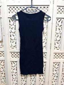 💝Sleek Navy Blue Sleeveless Dress G