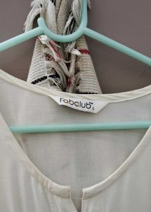 Comfortable White Button-Down Kurta