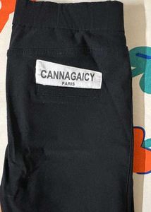 cannagaicy paris flared elasticated pants