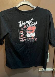 Black "Bad Bear" Graphic T-Shirt