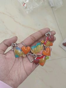 Heart Charm Necklace &amp; Earrings Set