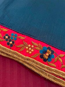 Embroidered Saree with Blouse