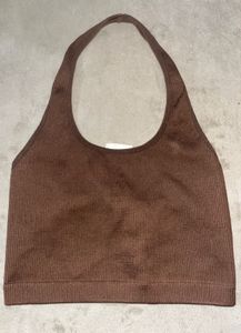 Cotton On Brown Halter Neck Top
