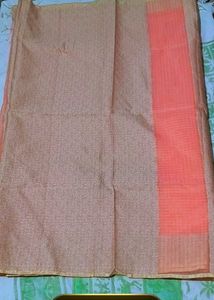 Elegant Peach Saree