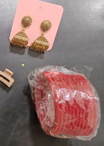 Festive Hair Accessories &amp; Bangle Set