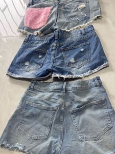 3 Pairs of Denim Shorts