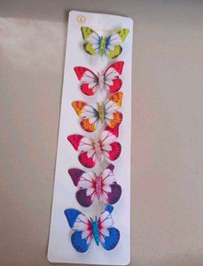 Set of 6 Butterfly Hair Clips