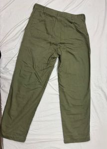 MUJI Olive Green Baker Pants