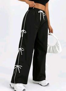 Trendy Black Wide Leg korean jeans