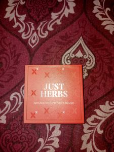 just herbs peach powder blush