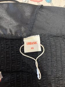 Black Smocked Tube Top