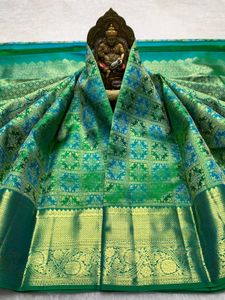 Stunning Green Silk Saree