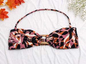 139.Floral Bikini Top
