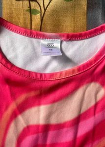 Pink Pattern crop top