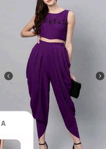 Zima Leto Wine Embellished Co-ord Set