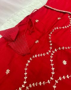 Elegant Red Kurta Set with Gold Embroidery