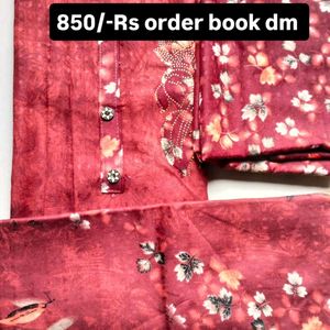 Multiple colour Suit with Dupatta