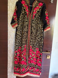 Handwork Embroidered Black suit set