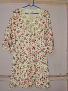 Boho Floral Print Kurta