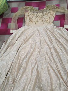 Elegant Embroidered Ethnic Gown