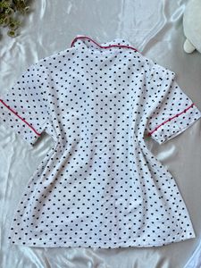 Cute Heart Print Pajama Set
