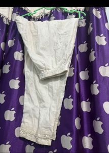 Elegant White Kurta Set with Floral Dupatta