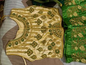 Embroidered Green Lehenga Skirt