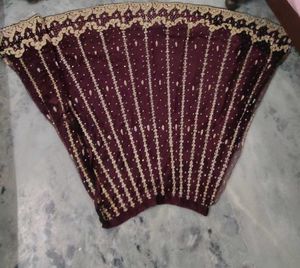 Exquisite Embroidered Lehenga Skirt with dupatta