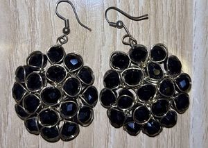 Black and Gold Earrings