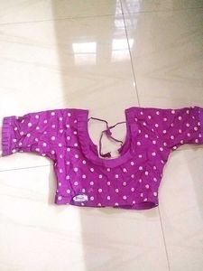 Purple Polka Dot Blouse32 Size