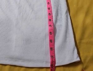 Ribbed Twist Front Sleeveless Dress