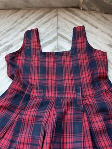 Plaid Pinafore Dress