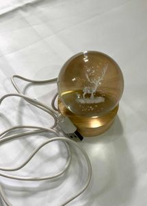 Crystal Ball Deer Night Light