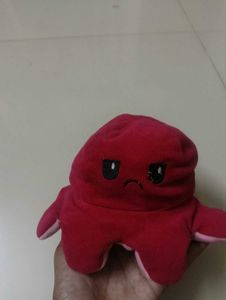 Cute Pink Reversible Octopus Plush Toy