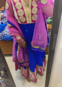 Elegant Anarkali Kurta Set with Dupatta+pajami
