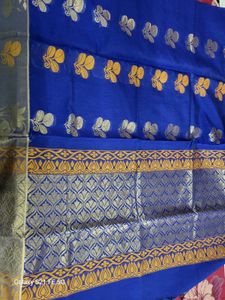 Chanderi Saree Paired With 36 Size Blouse