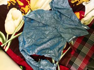 Sparkly Blue Long Sleeve Top